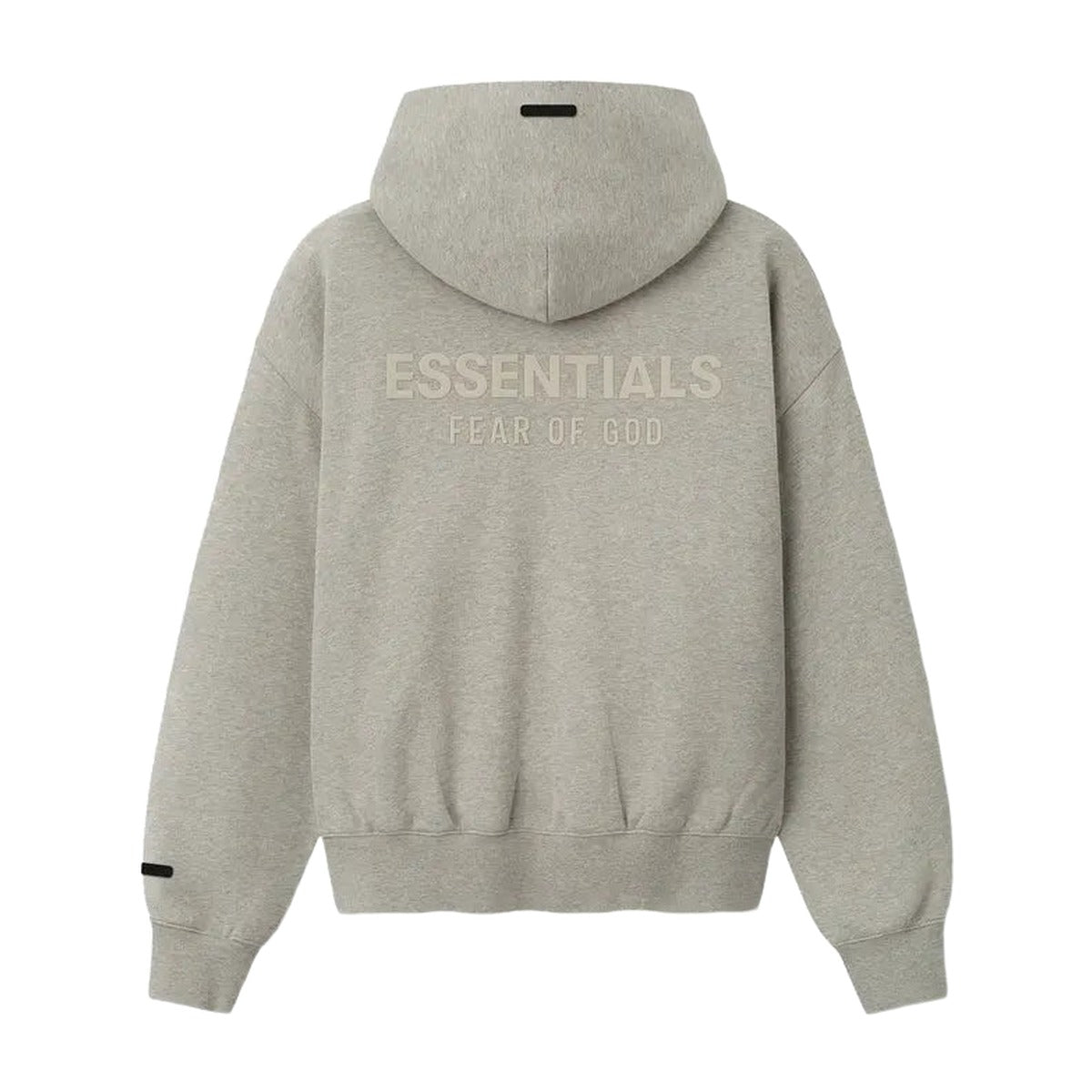 Hoodie Essentials Full Zip S26 Abbey Stone espalda