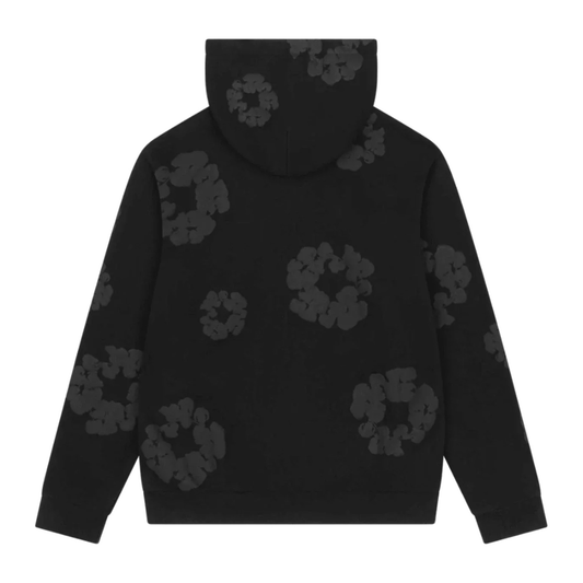 Hoodie Denim Tears Cotton Wreath negro - espalda