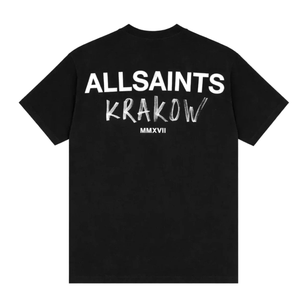 Playera All Saints Krakow negra - espalda