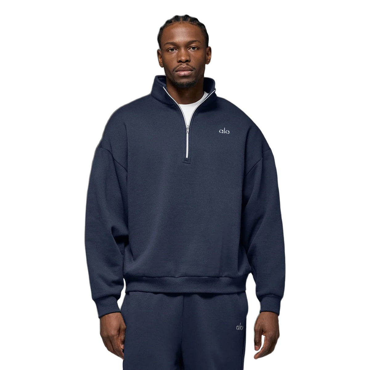Accolade 1/4 Zip Pullover Alo Yoga Navy modelo