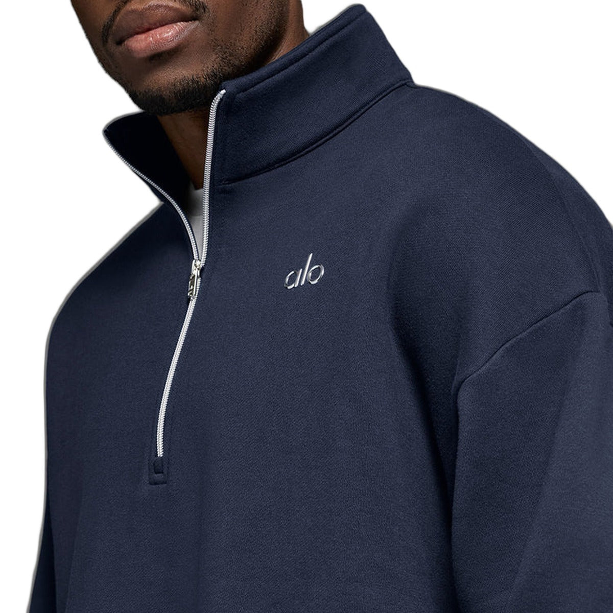 Accolade 1/4 Zip Pullover Alo Yoga Navy detalle