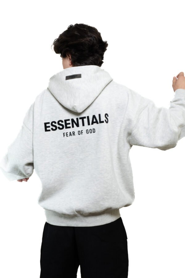 Hoodie Essentials en color Light Oatmeal